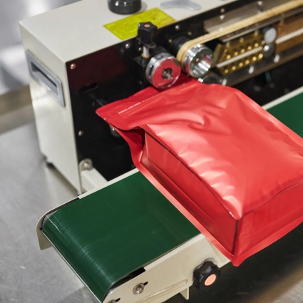 Máquina de termosellado para envases flexibles en formato pillow pack para productos agroalimentarios
